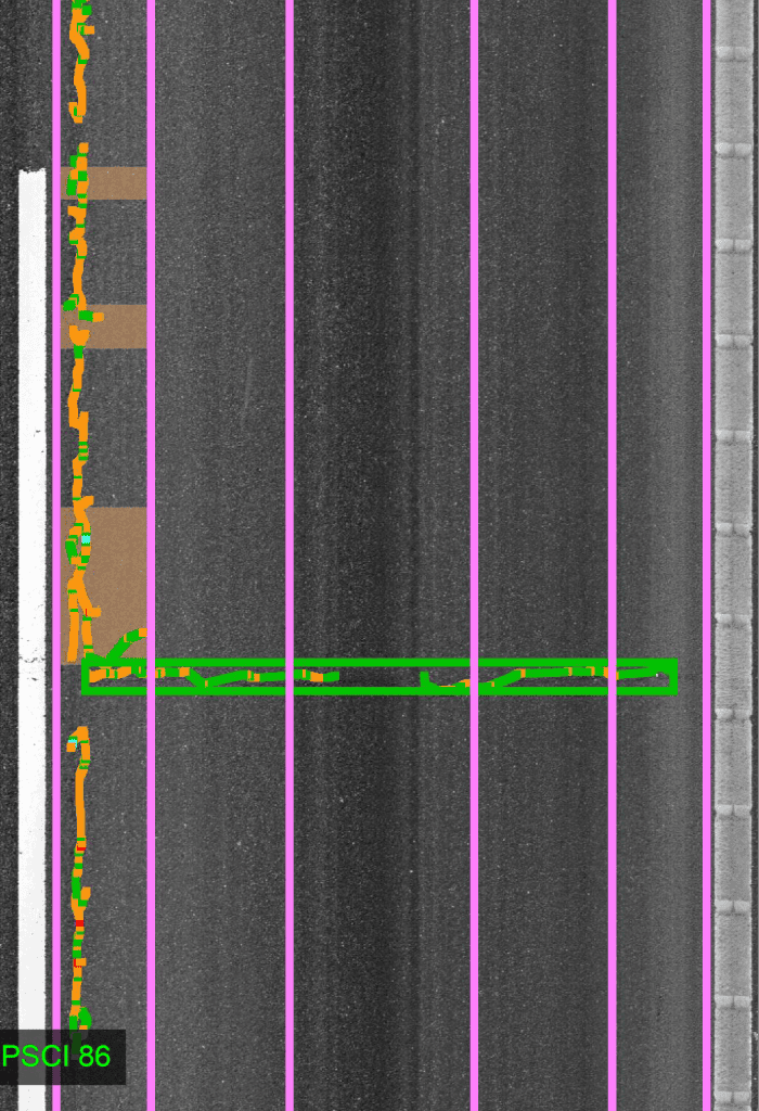 Indice de condition de surface de chaussée (PSCI)